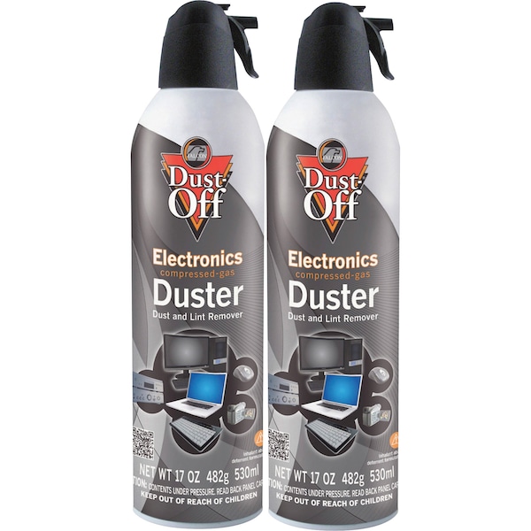 Dust-Off Jumbo Disposable Duster, 17 oz, , PK 2